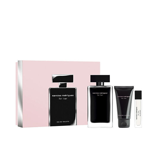 Narciso Rodriguez For Her Woman Set Eau De Toilette 100ml & Eau De Toilette 10ml Spray & Bl 50ml (new Pack)