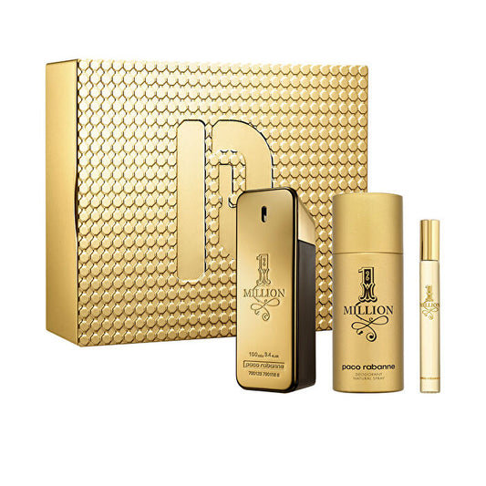 Paco Rabanne 1 Million Man Set Eau De Toilette 100ml & Eau De Toilette 10ml & Deodorant Spray 150ml (2023)