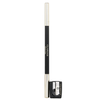 Clarins Long Lasting Eye Pencil with Brush - # 01 Carbon Black (With Sharpener) 1.05g/0.037oz