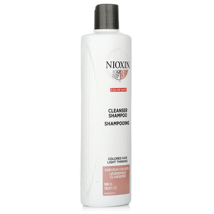 Nioxin Derma Purifying System 3 Cleanser Shampoo (Colored Hair, Light Thinning, Color Safe) 500ml/16.9oz