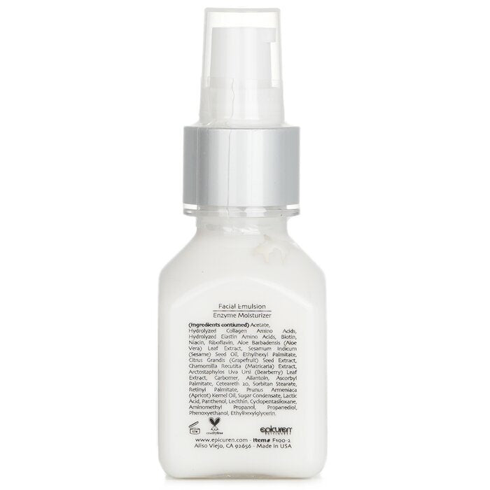 Epicuren Facial Emulsion Enzyme Moisturizer - For Normal & Combination Skin Types 60ml/2oz