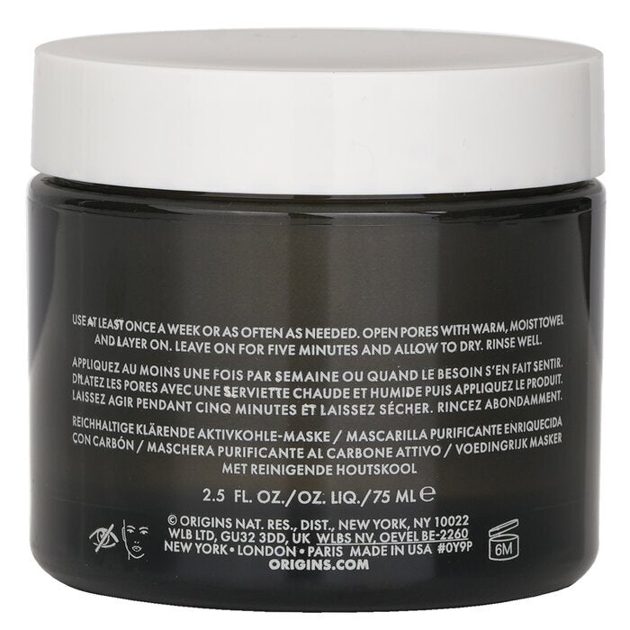 Origins Clear Improvement Charcoal Honey Mask To Purify & Nourish 75ml/2.5oz