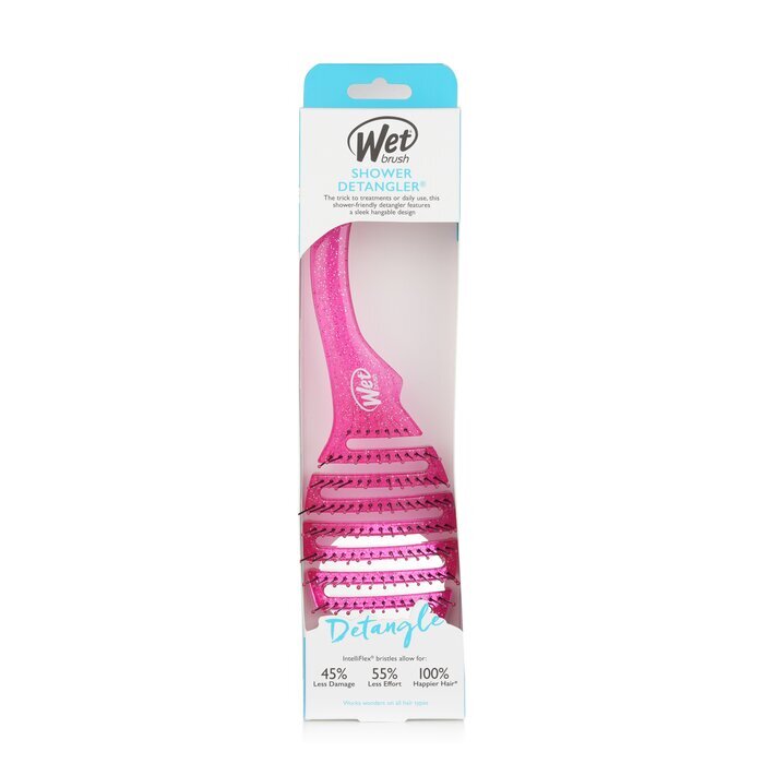 Wet Brush Shower Detangler - # Pink Glitter 1pc