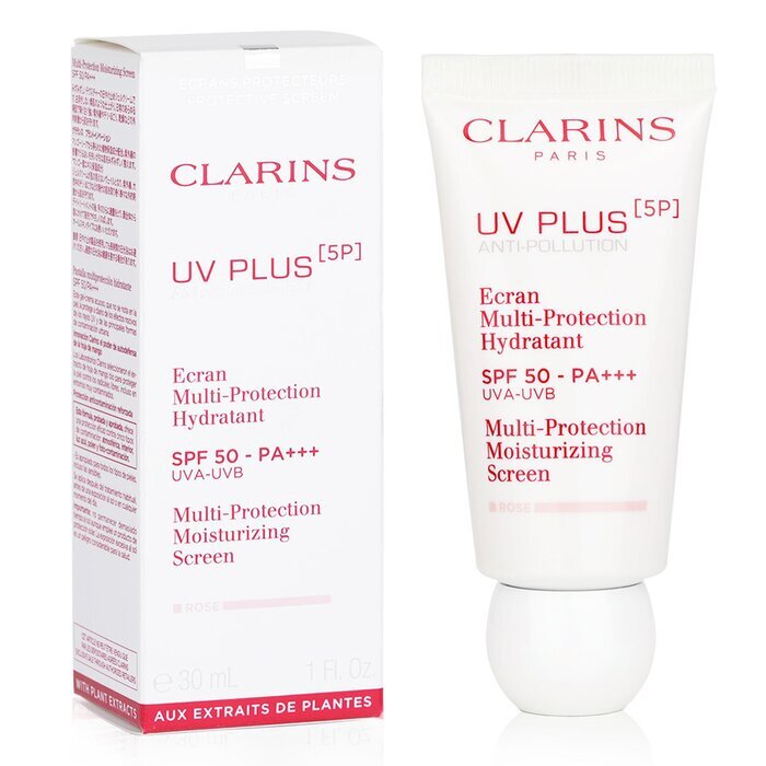 Clarins UV Plus [5P] Anti-Pollution Multi-Protection Moisturizing Screen SPF 50 - Rose 30ml/1oz