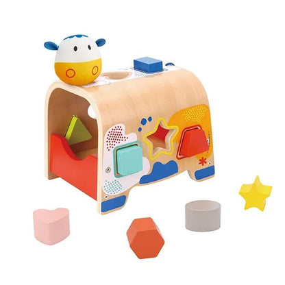 Tooky Toy Co Cow Shape Sorter 20x16x22cm