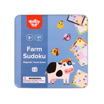 Tooky Toy Co Farm Sudoku 18x18x2cm