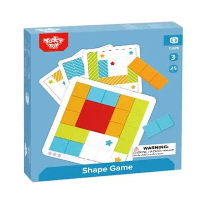 Tooky Toy Co Shape Game 20x20x4cm