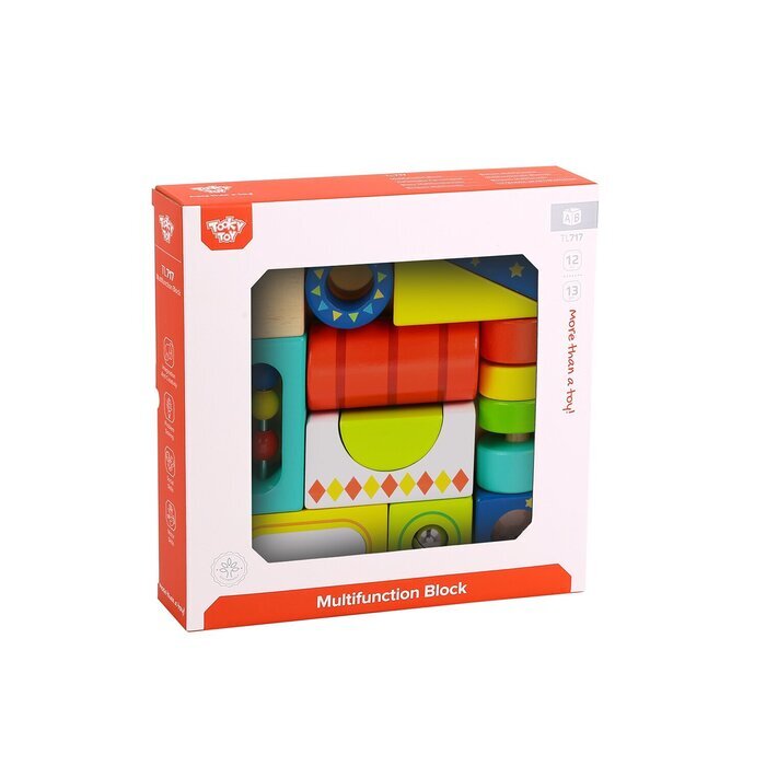 Tooky Toy Co Multifunction Block 18x18x5cm