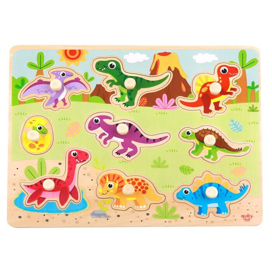 Tooky Toy Co Dinosaur Puzzle 30x23x2cm