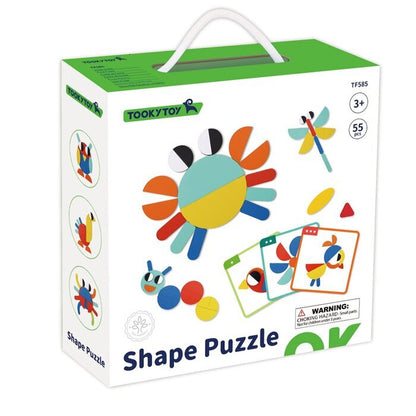 Tooky Toy Co Shape Puzzle 22x22x7cm