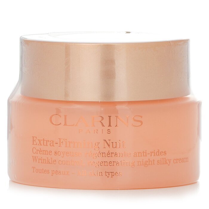 Clarins Extra Firming Nuit Wrinkle Control, Regenerating Night Silky Cream (All Skin Type) (Box Damaged) 50ml/1.6oz