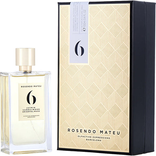 Rosendo Mateu No.6 Jasmin Sandalwood Oriental Musk Unisex Eau De Parfum 100ml