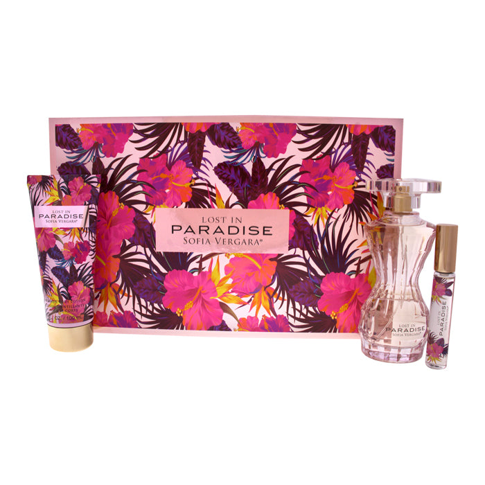 Sofia Vergara Lost In Paradise Woman Set Eau De Parfum 100ml & Eau De Parfum 10ml Roll-on & Bl 100ml