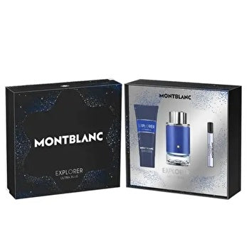 Mont Blanc Explorer Ultra Blue Man Set Eau De Parfum 100ml+ Eau De Parfum 7.5ml & Sg 100ml (2023)