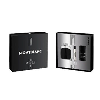 Mont Blanc Legend Man Set Eau De Toilette 100ml & Eau De Toilette 7.5ml & Deo Stick��75g (new Pack)