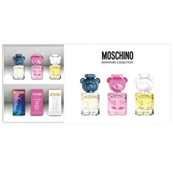 Moschino Unisex Mini Set 3x 5ml (toy 2 Pearl Eau De Parfum & Toy 2 Bubble Gum Eau De Toilette & Toy 2 Eau De Parfum)