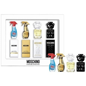 Moschino Unisex Mini Set 4x 5ml (fresh Eau De Toilette & Fresh Gold Eau De Parfum & Toy 2 Eau De Parfum & Toy Boy Eau De Parfum)