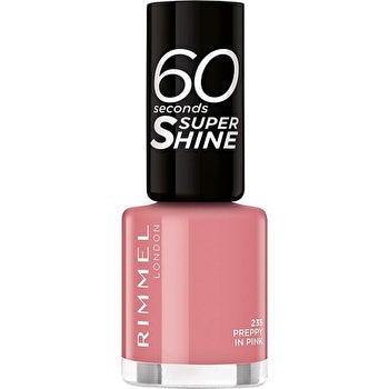 Rimmel London 60 Seconds Super Shine 235 Preppy In Pink 8ml Nail Polish