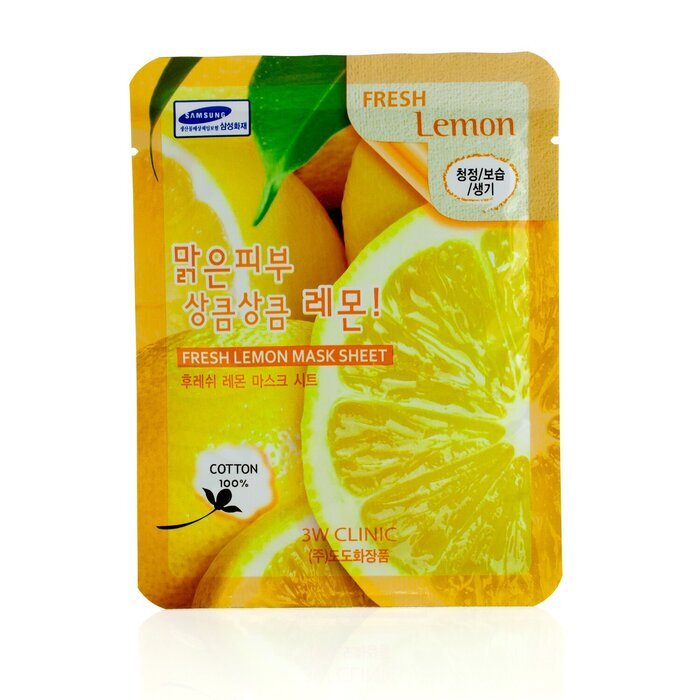 3W Clinic Mask Sheet - Fresh Lemon 10pcs