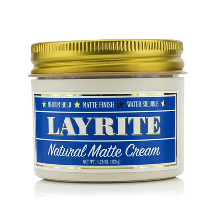 Layrite Natural Matte Cream (Medium Hold, Matte Finish, Water Soluble) 120g/4.25oz