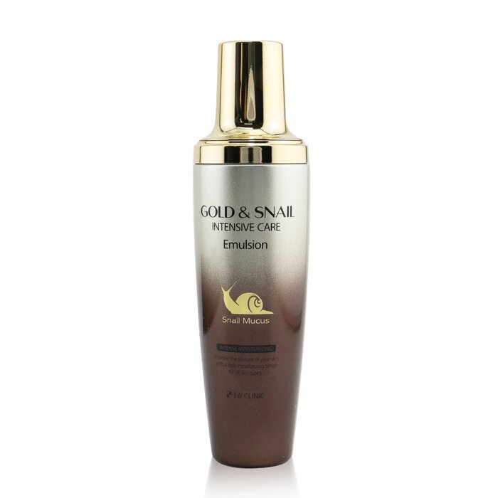 3W Clinic Gold & Snail Intensive Care Emulsion (Intense Moisturizing) 130ml/4.4oz