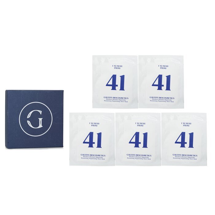 I Numeri Primi N.41 Moisturising Regenerating Sheet Mask 5x10ml/0.33oz